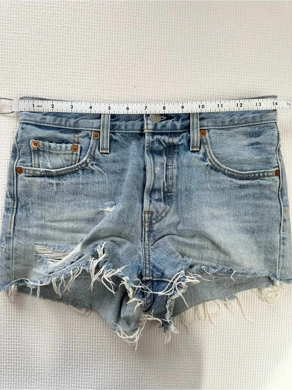 Levi’s Distressed Denim Shorts